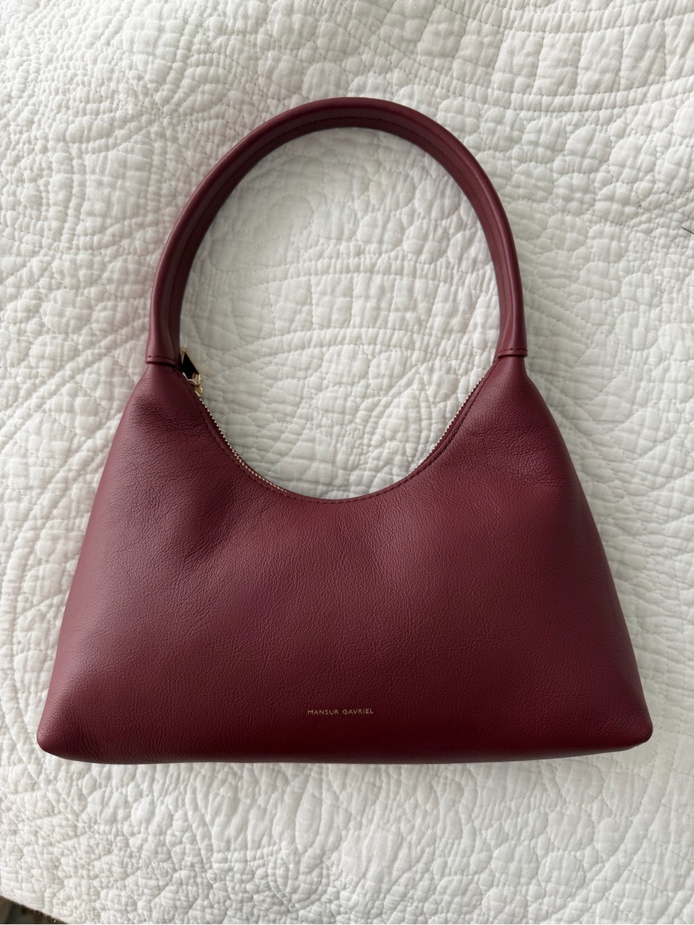 Mansur Gavriel mini candy in Oxblood